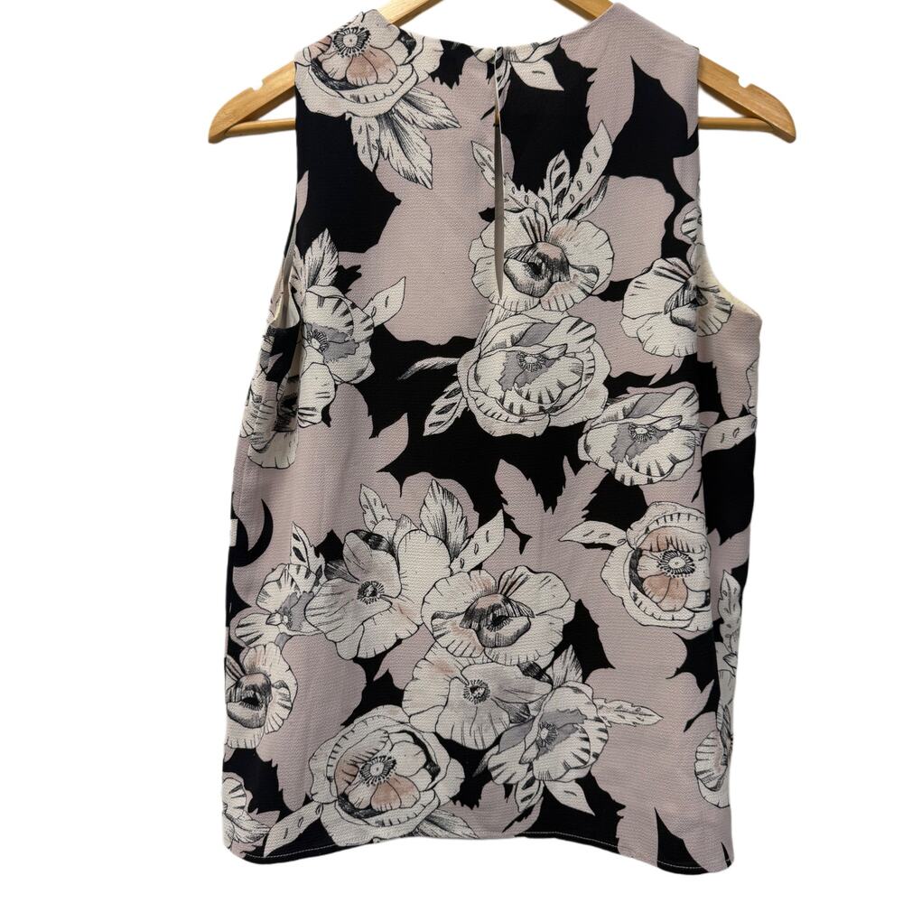 C&E woman short sleeve black and grey floral shirt - Picture 2 of 4